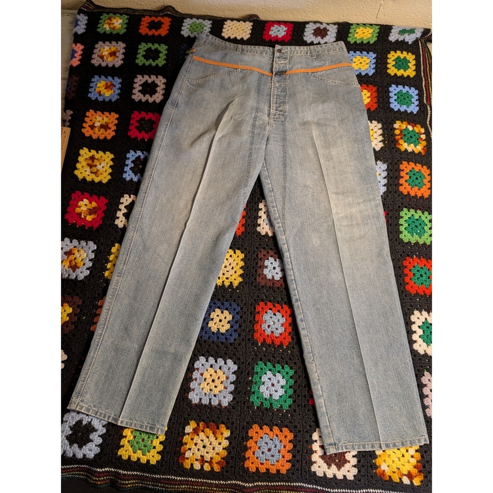 Marithe Francois Girbaud Shuttle Tape Denim Jeans Mens 40x33 Blue Wide Baggy Y2K